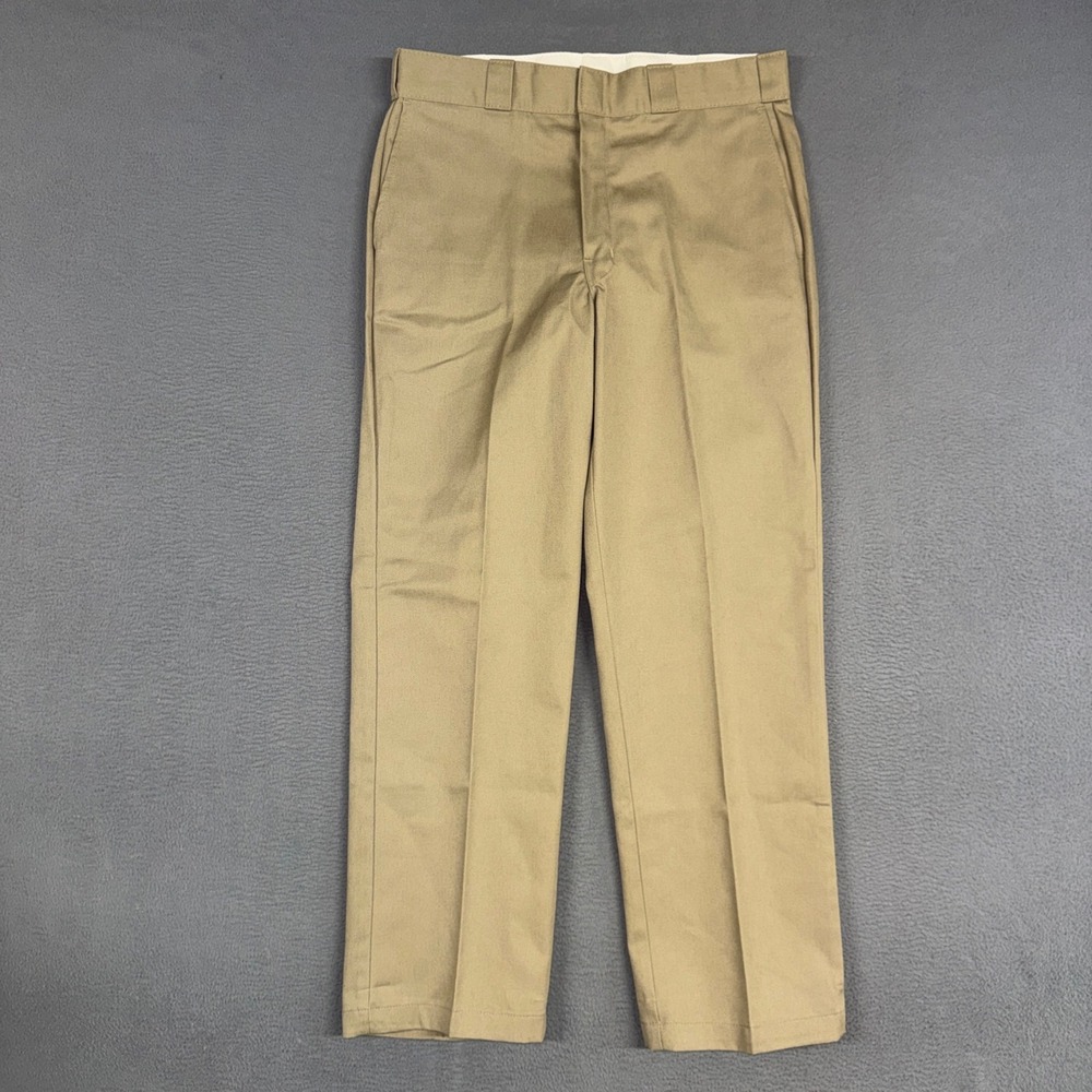 Dickies 874 Work Pants Mens 34x30 Khaki Original Fit Straight Leg Chino Trousers